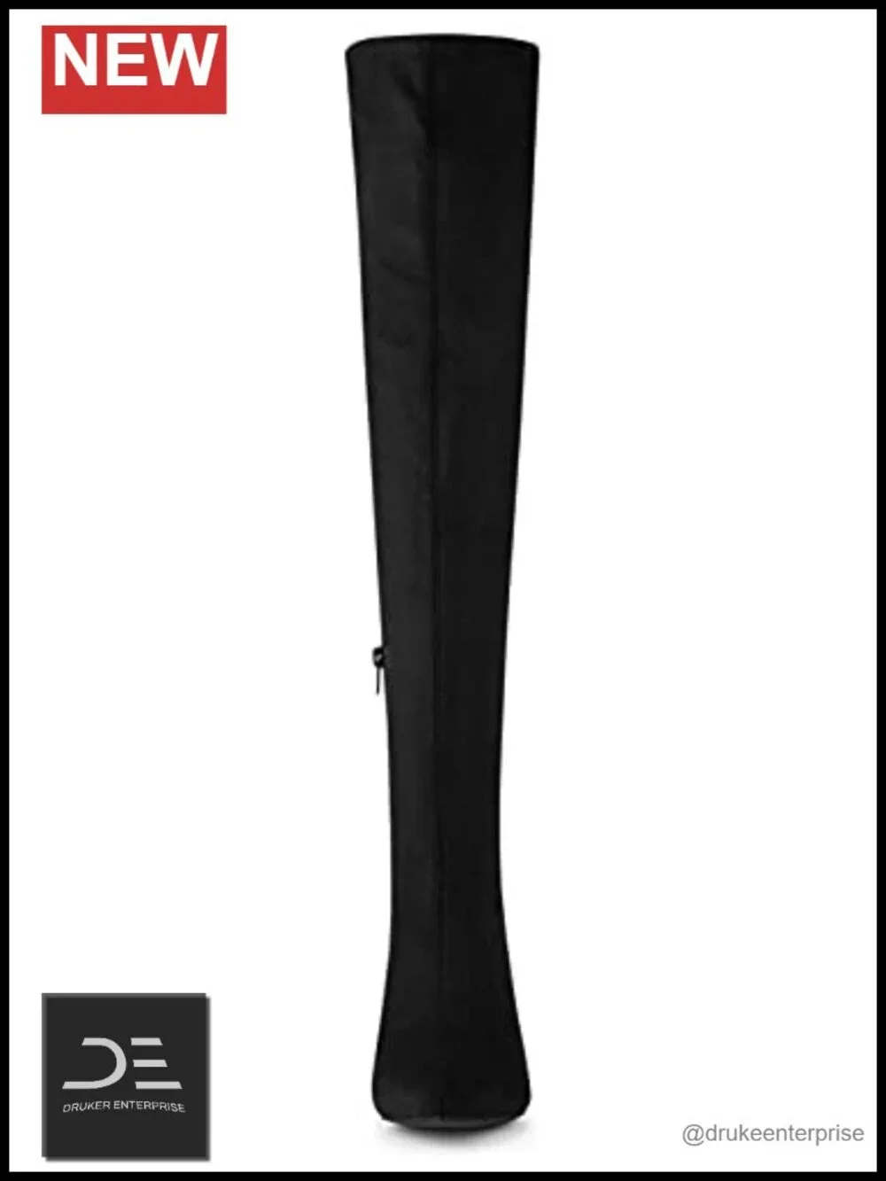 Faux Suede Rhinestone Over the Knee Chunky Heel Boots Pointed Toe Lace Up